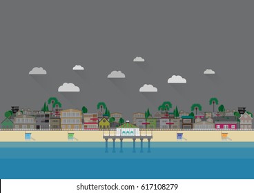 Manhattan Beach Illustration