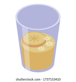 Manhattan cocktail icon. Isometric of manhattan cocktail vector icon for web design isolated on white background