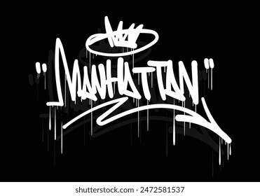 MANHATTAN graffiti tag style design