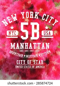 manhattan new york city vector art