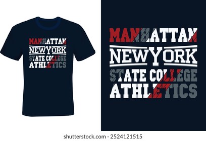 Projeto de camiseta Manhattan new york