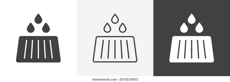 Conjunto de iconos de vector plano y de línea de boca