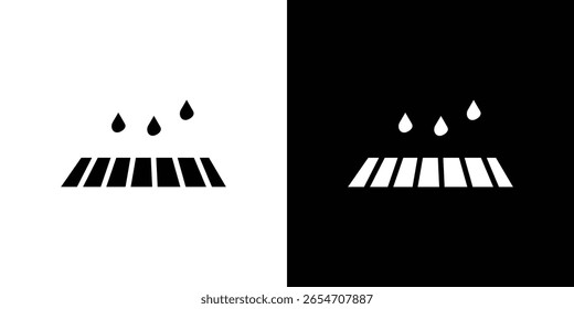 Icono de boca de inspección de un Vector de estilo plano