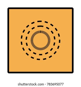 Manhole icon and logo.
