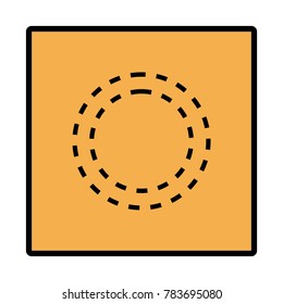 Manhole icon and logo.