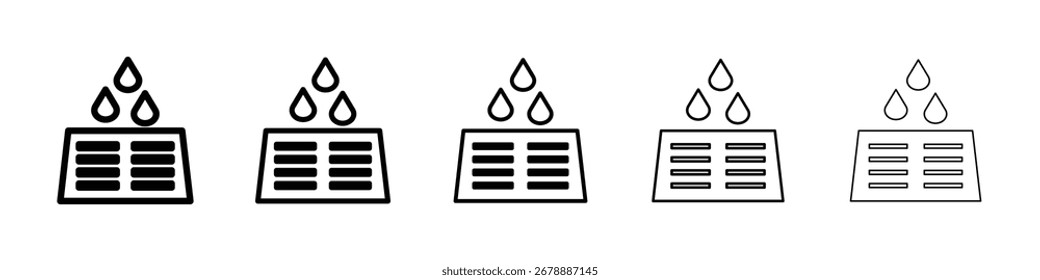 Manhole icon for mobile concept and web design.