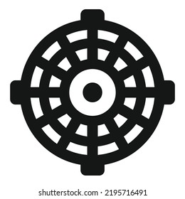 Manhole Icon Simple Vector. Road City. Sewer Lid