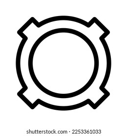 Manhole Icon Vector Symbol Design Illustration