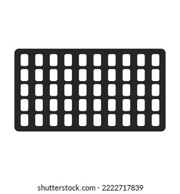 Manhole sewer vector black icon. Vector illustration hatch street on white background. Isolated black illustration icon of manhole sewer .