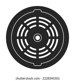 Manhole sewer vector black icon. Vector illustration hatch street on white background. Isolated black illustration icon of manhole sewer .
