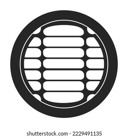 Manhole sewer vector black icon. Vector illustration hatch street on white background. Isolated black illustration icon of manhole sewer .
