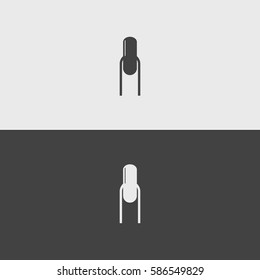 Manicure black and white icons.illustration isolated vector sign symbol