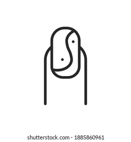 Manicure color line icon. Isolated vector element. Outline pictogram for web page, mobile app, promo