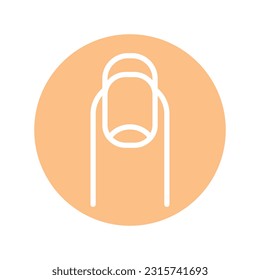 Manicure color line icon. Isolated vector element. Outline pictogram for web page, mobile app, promo