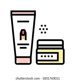 manicure cream cosmetics color icon vector. manicure cream cosmetics sign. isolated symbol illustration