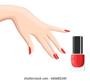 Manicure design set. Colorful texture for nail salon set of colored painted isolated on a white background.