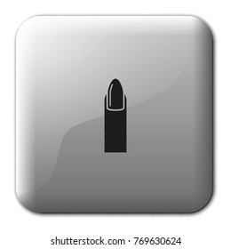 Manicure flat vector icon. Finger illustration.