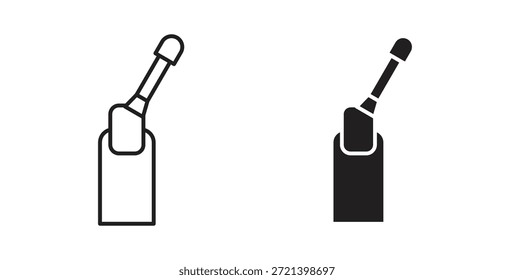 Conjunto de conceitos de ícone da Manicure. Coleção de ícones simples