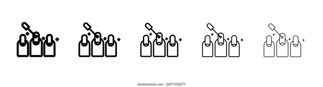 Diseño de icono de manicura, logotipo, App, interfaz de usuario. Ilustración vectorial, EPS