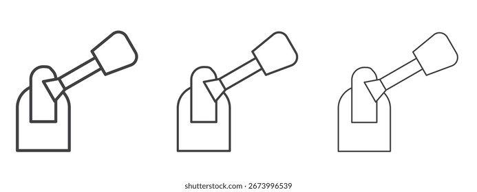 Design de ícone manicure, adequado para web, infográficos, interface e apps.