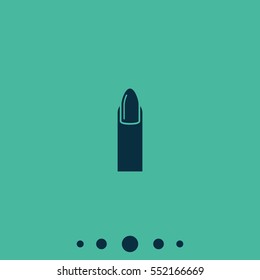 Manicure icon. Finger illustration.