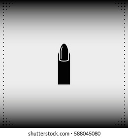 Manicure icon. Finger illustration.