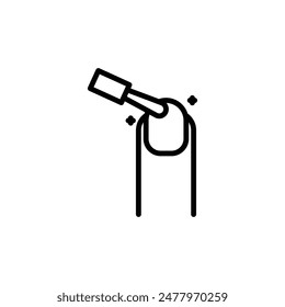manicure icon line style vector