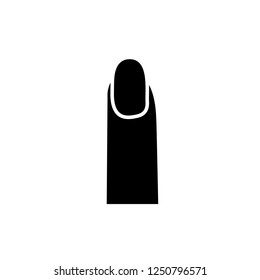 Manicure icon, logo on white background