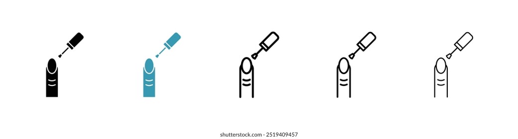 ícone Manicure ícone do vetor conjunto de ícones. EPS 10