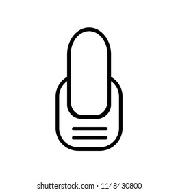 Manicure icon vector icon. Simple element illustration. Manicure symbol design. Can be used for web and mobile.