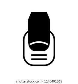 Manicure icon vector icon. Simple element illustration. Manicure symbol design. Can be used for web and mobile.