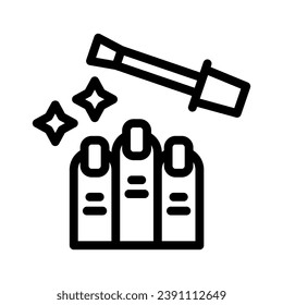 manicure line icon illustration vector graphic. Simple element illustration vector graphic, suitable for app, websites, and presentations isolated on white background