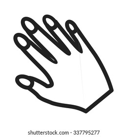 Manicure, nails, polish icon vector image.Can also be used for makeup and accessories. Suitable for web apps, mobile apps and print media.