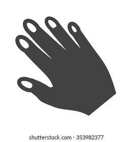 Manicure, nails, polish icon vector image.Can also be used for makeup and accessories. Suitable for web apps, mobile apps and print media.