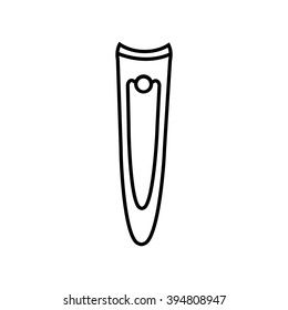 manicure nippers thin line icon