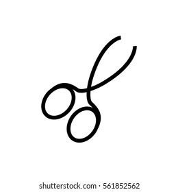 manicure scissors icon illustration isolated vector