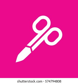 manicure scissors icon illustration isolated vector sign symbol