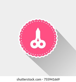 Manicure Scissors icon with long shadow