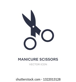 manicure scissors icon on white background. Simple element illustration from Beauty concept. manicure scissors sign icon symbol design.