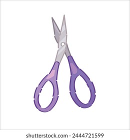 Manicure scissors on white background