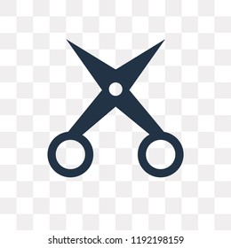 Manicure Scissors vector icon isolated on transparent background, Manicure Scissors transparency concept can be used web and mobile