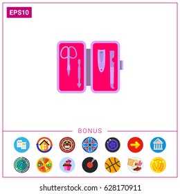 Manicure set icon