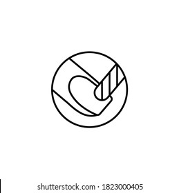 Ilustración del vector de icono de línea delgada simple de mantenimiento