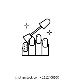 Manicure spa icon. Element of spa thin line icon