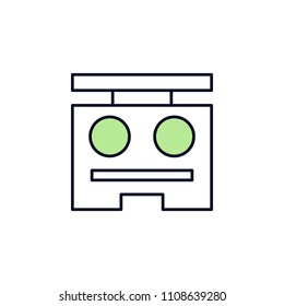 manicure table outline icon. Element of colored spa icon for mobile concept and web apps. Thin line manicure table outline icon can be used for web and mobile on white background