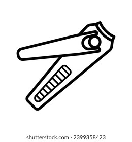 Manicure tweezers icon vector on trendy design