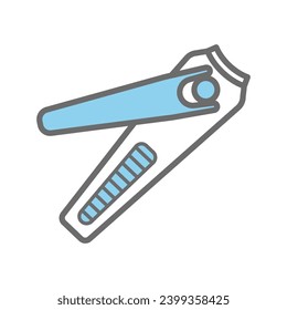 Manicure tweezers icon vector on trendy design