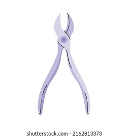 manicure tweezers tool isolated icon