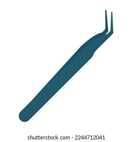 Manicure tweezers. Vector flat illustration