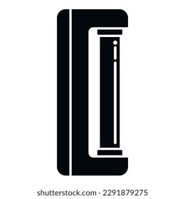 Icono de lámpara UV de manicura vector simple. Desinfección ultravioleta. Dispositivo aéreo